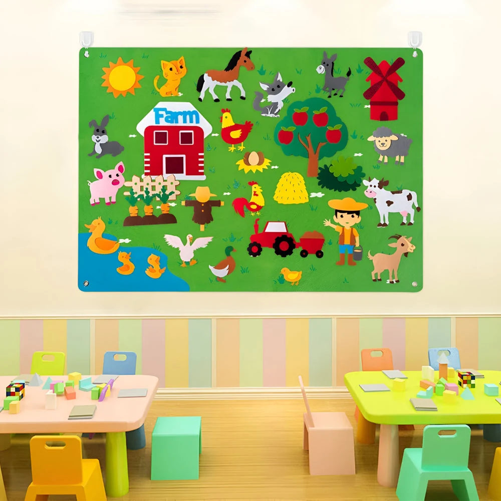Felt Story Board Wall-Mounted Themed Pieces
