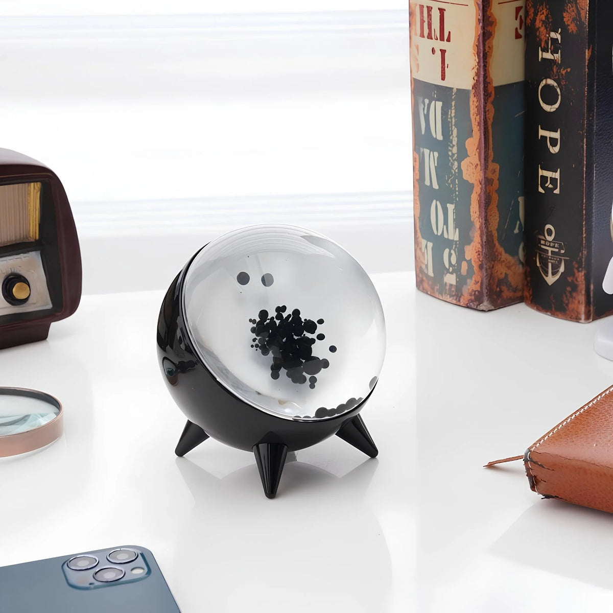 Ferrofluid Speaker Bluetooth Glass Display