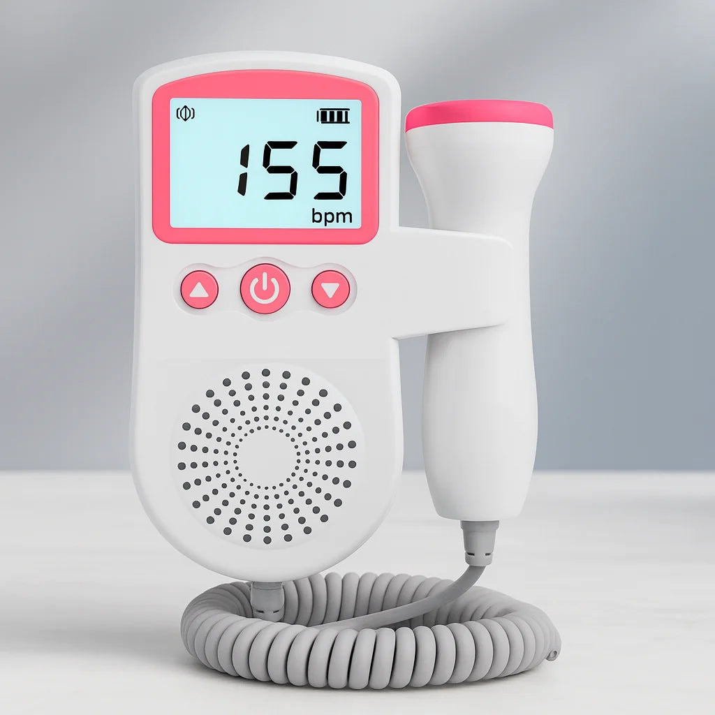 Fetal Doppler 3 MHz Probe Backlit LCD & Speaker