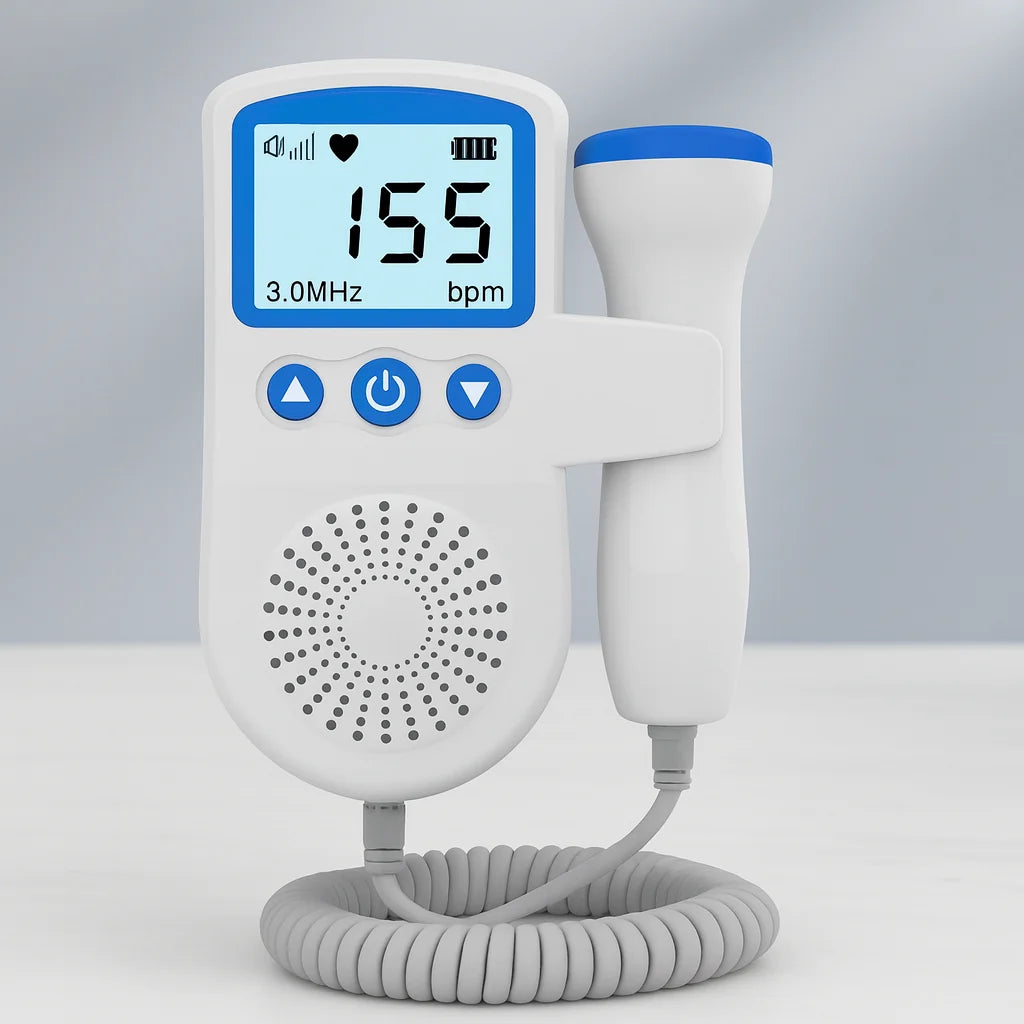 Fetal Doppler 3 MHz Probe Backlit LCD & Speaker