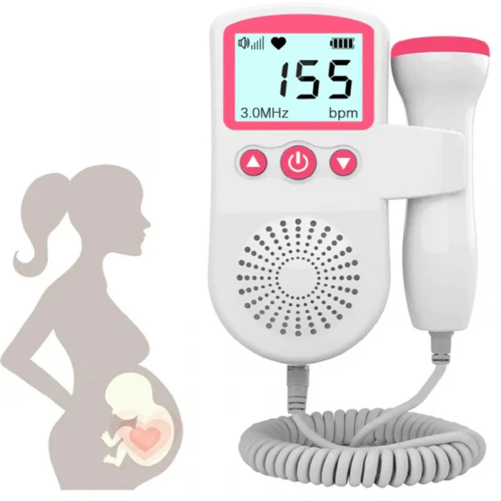 Fetal Doppler 3 MHz Probe Illuminated LCD