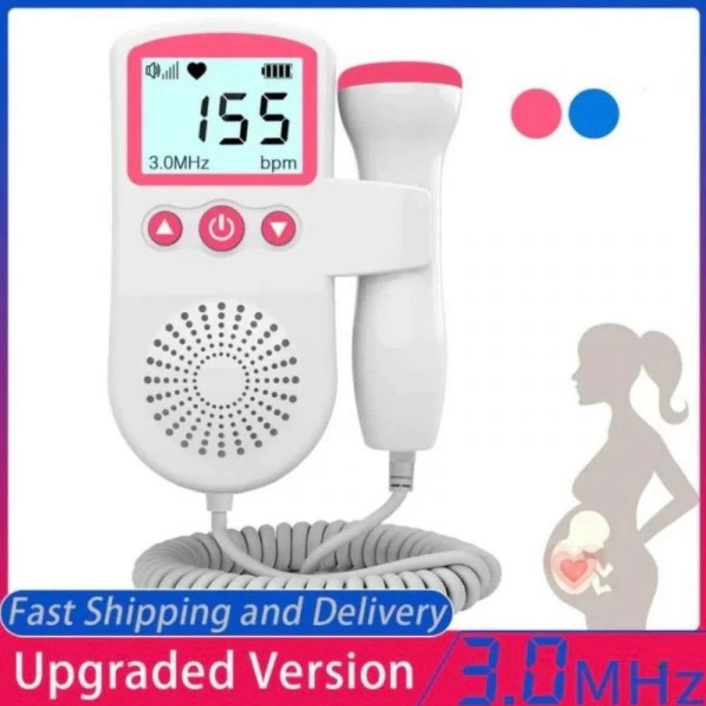 Fetal Doppler Backlit LCD & Speaker From 12 Weeks