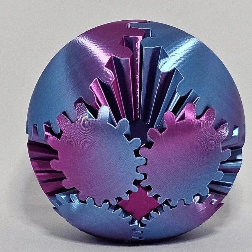 Fidget Ball 3D Printed Steampunk Gears