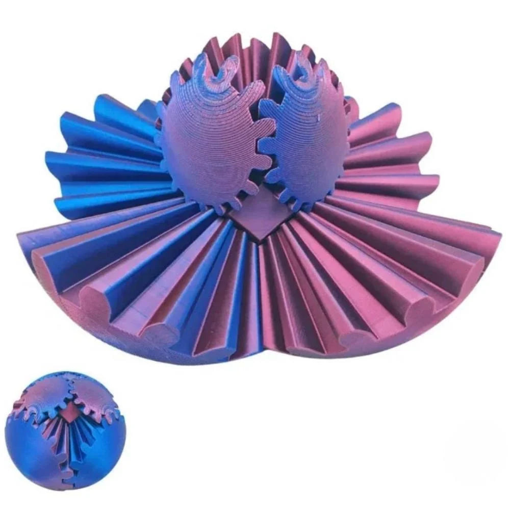 Fidget Ball 3D Printed Steampunk Gears