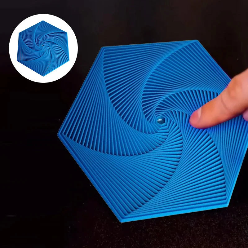 Fidget Toy Hexagonal Fractal Pattern & Smooth Spin