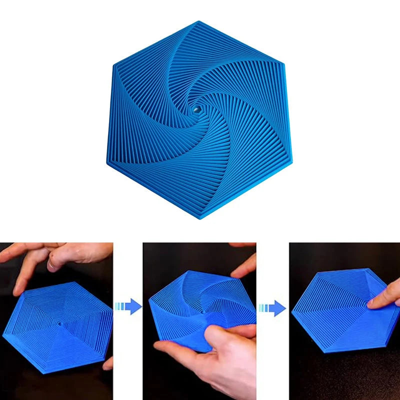 Fidget Toy Hexagonal Fractal Pattern & Smooth Spin