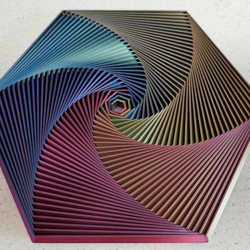 Fidget Toy Hexagonal Fractal Pattern & Smooth Spin