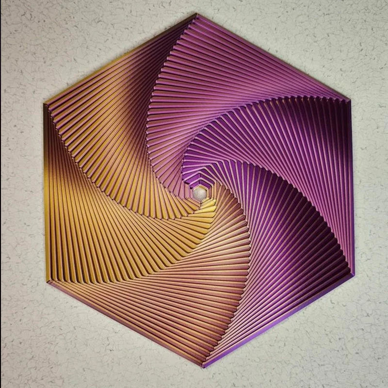 Fidget Toy Hexagonal Fractal Pattern & Smooth Spin