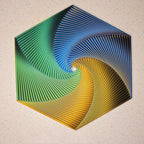 Fidget Toy Hexagonal Fractal Pattern & Smooth Spin