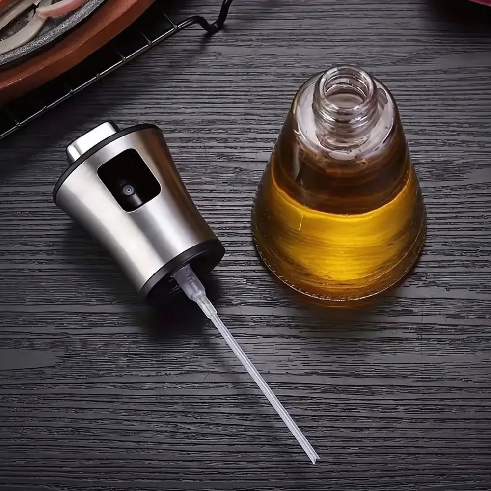 Fine-Mist Refillable Glass Oil Spray Bottle (200ml)