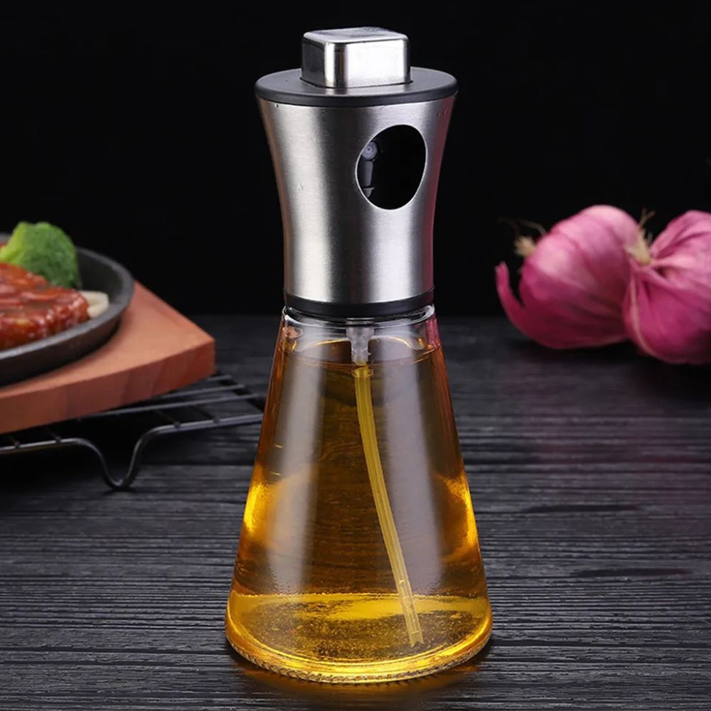 Fine-Mist Refillable Glass Oil Spray Bottle (200ml)
