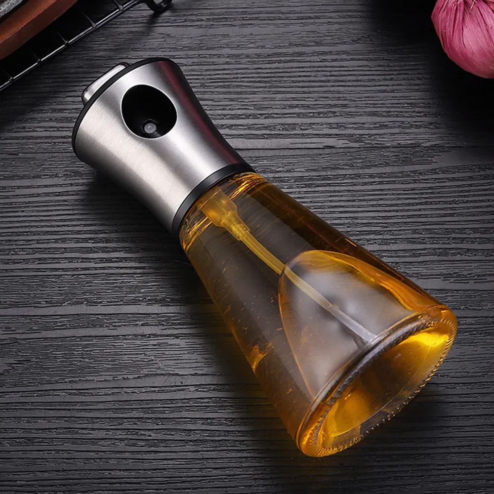 Fine-Mist Refillable Glass Oil Spray Bottle (200ml)