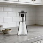 Fine Mist Stainless Steel & Glass Oil Spray Bottle (200 ml)