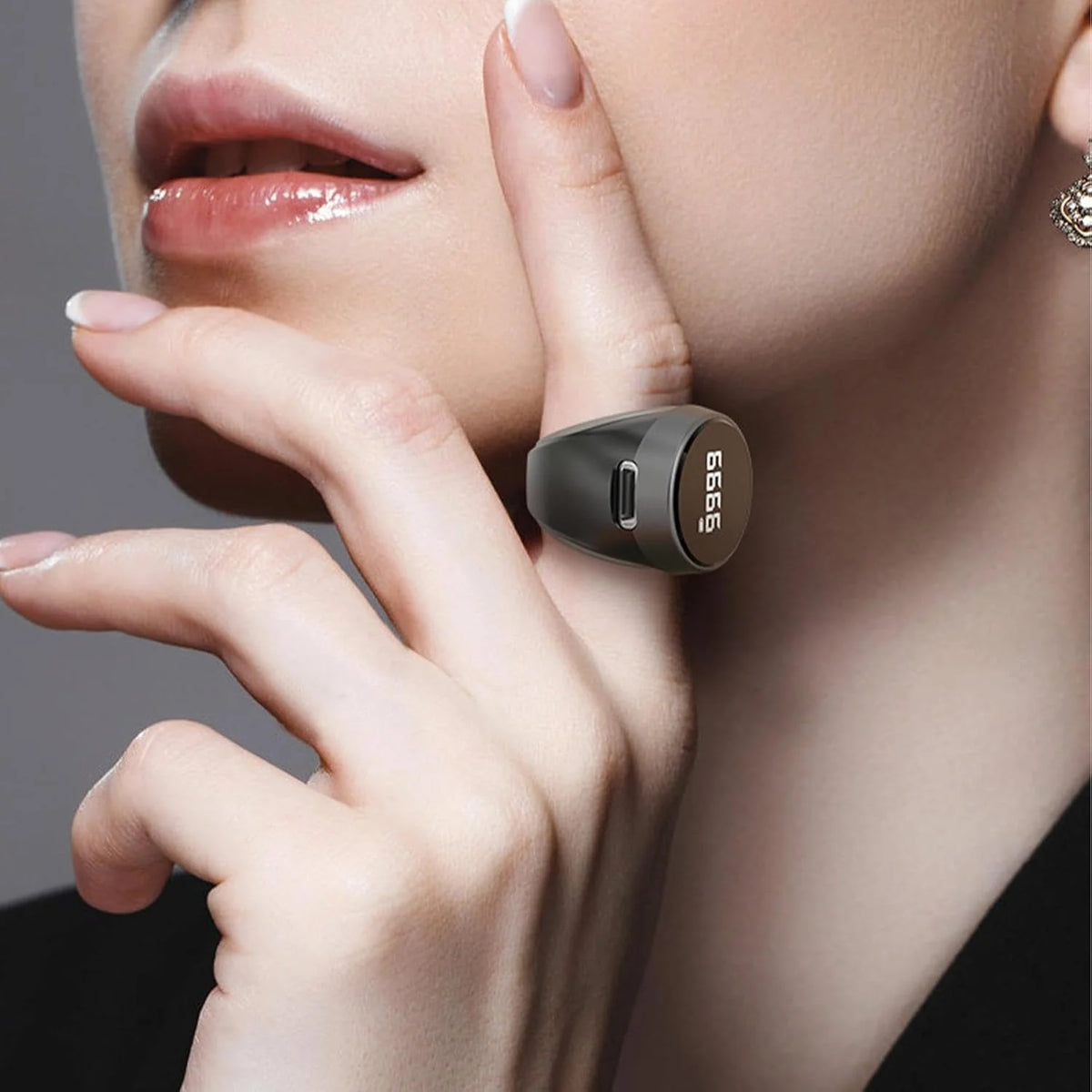 Finger Counter Ring Rechargeable Digital Display 2-Pack