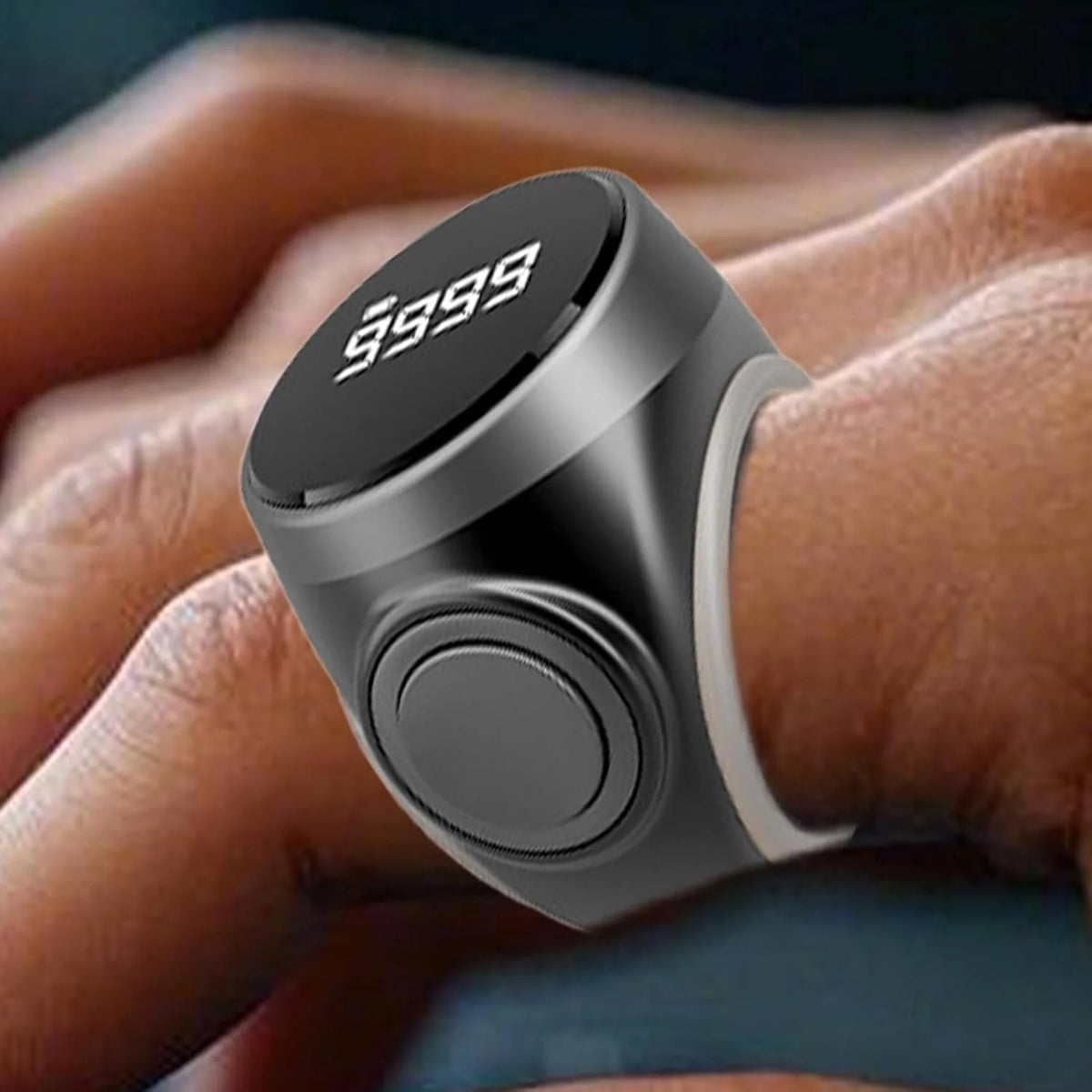 Finger Counter Ring Rechargeable Digital Display 2-Pack
