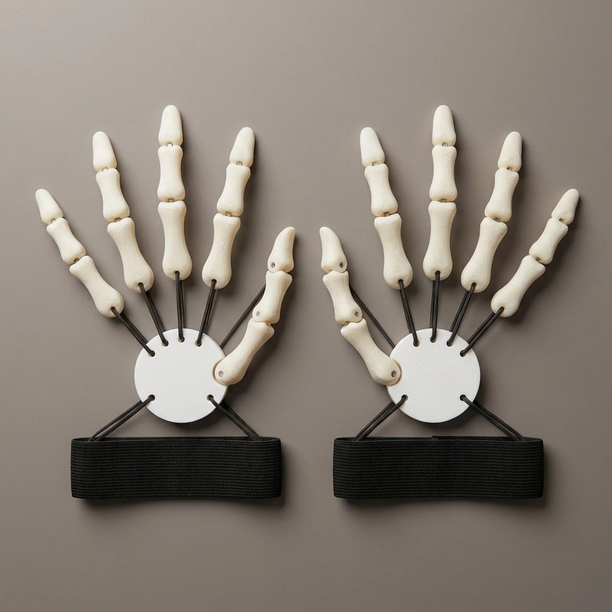Finger Extensions Articulated Joints Removable Segments & Elastic Strap