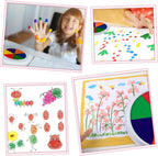 Finger Paint Set Washable & Non-Toxic Multi-Color