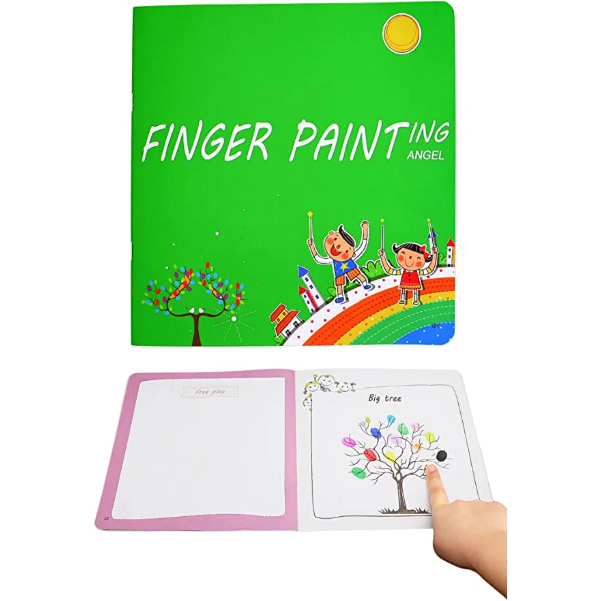 Finger Paint Set Washable & Non-Toxic Multi-Color