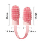 Finger Toothbrush Dual-Finger 800+ Soft Bristles