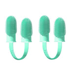 Finger Toothbrush Dual-Finger 800+ Soft Bristles
