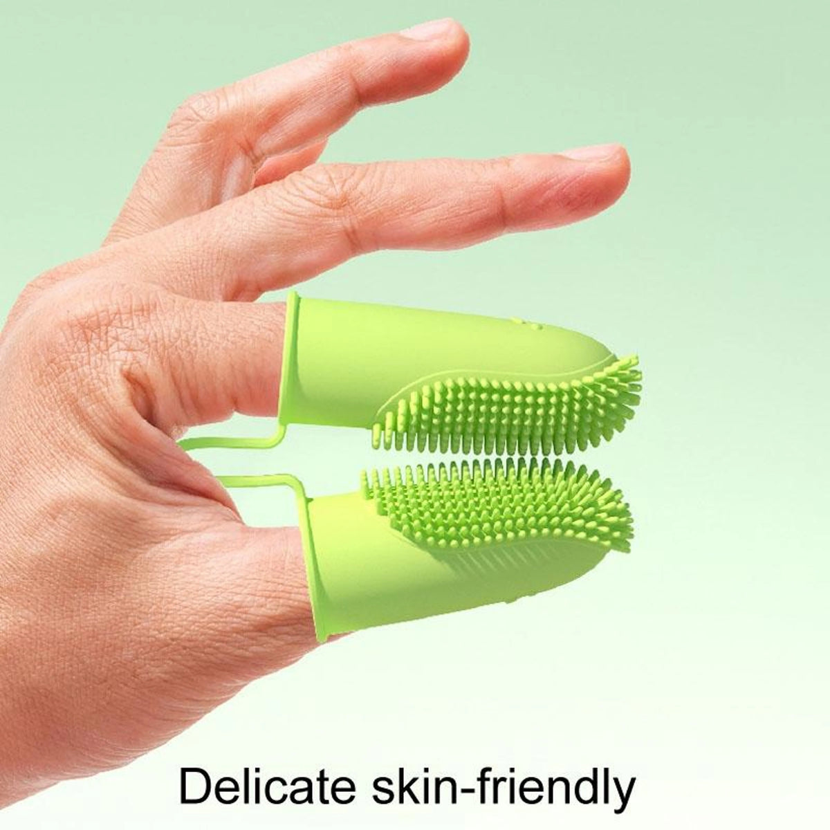 Finger Toothbrush Dual-Finger 800+ Soft Bristles