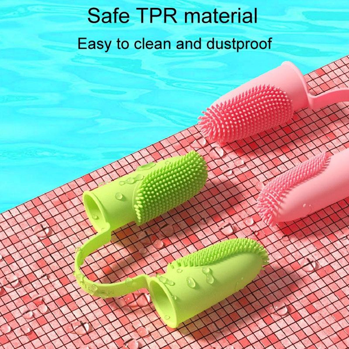 Finger Toothbrush Dual-Finger 800+ Soft Bristles