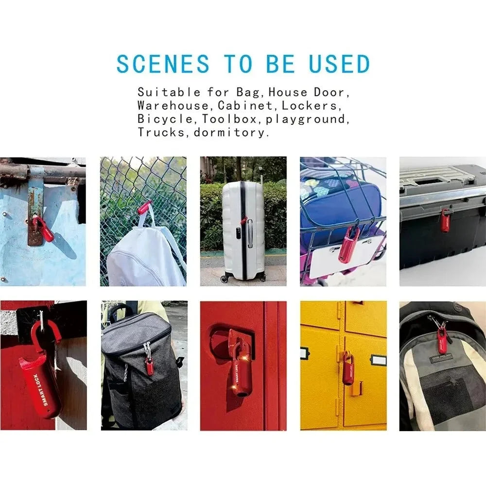 Fingerprint Padlock Instant 0.2s Unlock Zinc Alloy