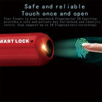 Fingerprint Padlock Instant Unlock 0.2s Zinc Alloy Rechargeable