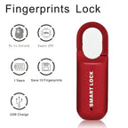 Fingerprint Padlock Instant Unlock 0.2s Zinc Alloy Rechargeable