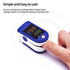 Fingertip Pulse Oximeter Clip-On HD LED Portable