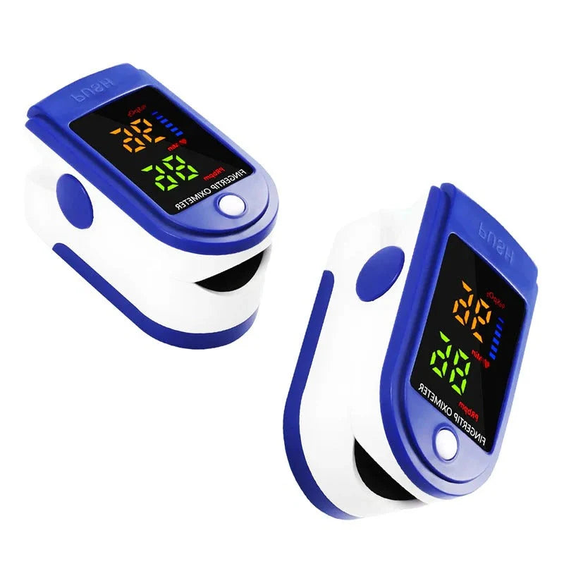 Fingertip Pulse Oximeter Clip-On HD LED Portable