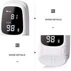 Fingertip Pulse Oximeter LED Display Ergonomic Clamp Portable