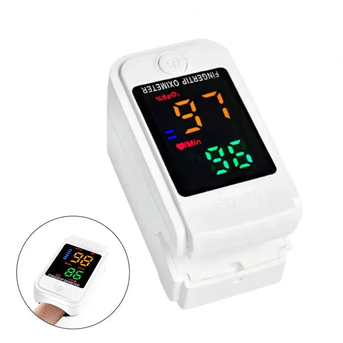 Fingertip Pulse Oximeter Large LED Display Non-Invasive Sensor
