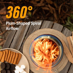 Fire Bowl Portable Elevated Stand Heat-Resistant Metal