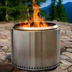 Fire Pit Stainless Steel Smokeless Double-Wall Airflow