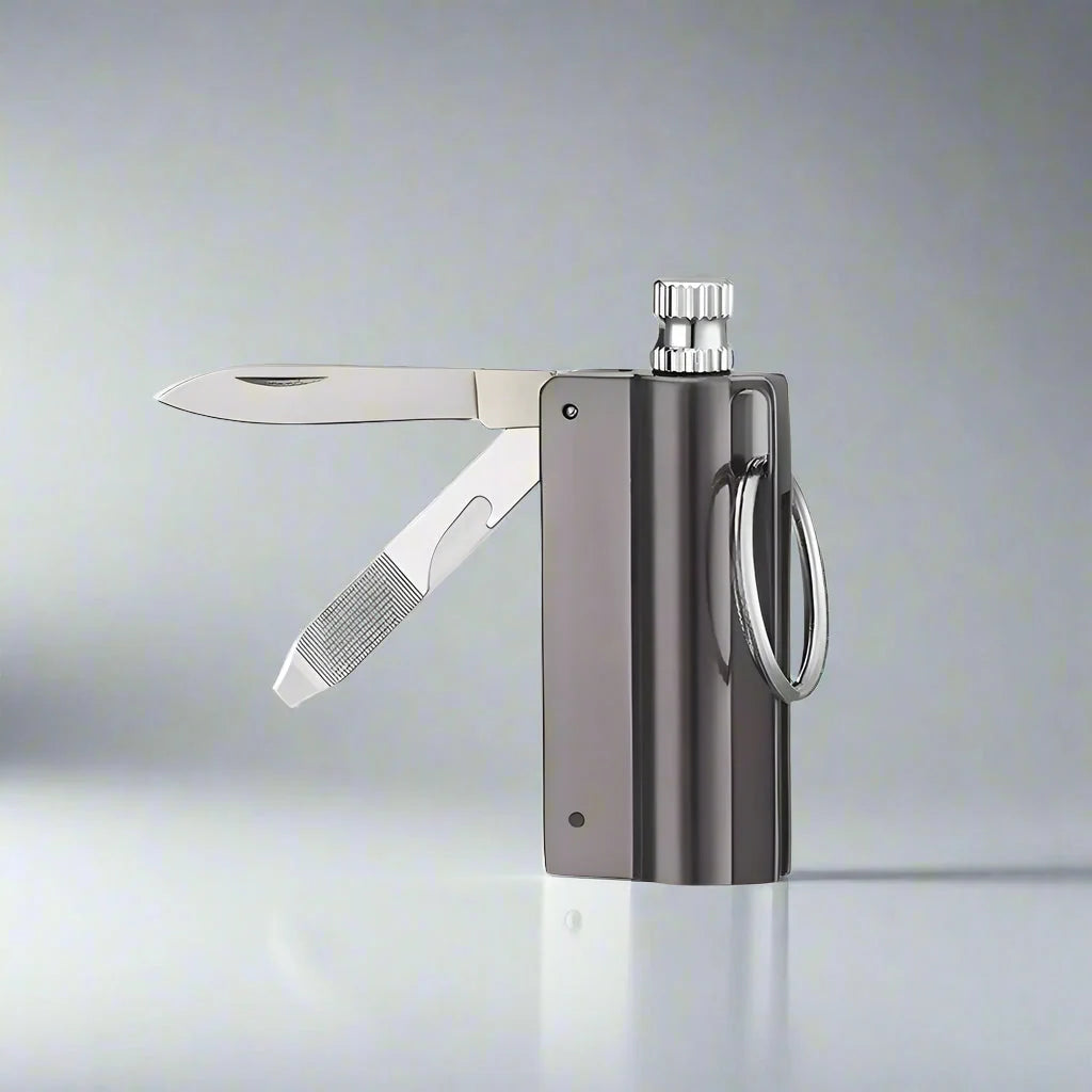 Fire Starter Keychain Refillable Windproof Waterproof