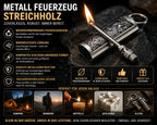 Fire Starter Keychain Refillable Windproof Waterproof