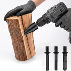 Firewood Drill Bit Carbon Steel Universal Fit Detachable Handle