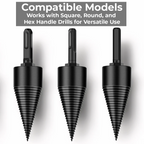 Firewood Drill Bit Threaded Splitting Head Multi-Shank Steel
