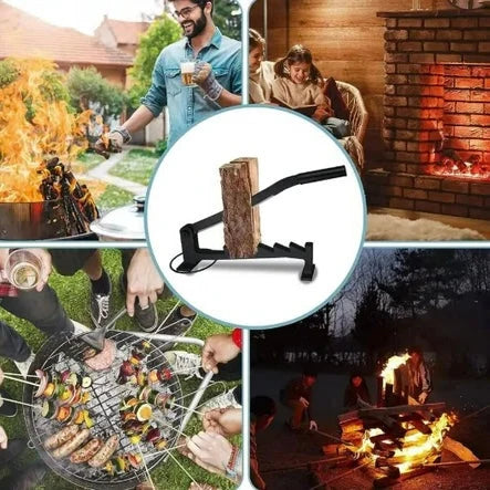 Firewood Splitter Wall Mount High Carbon Steel