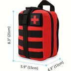 First Aid Kit Complete Tourniquet Compact Zippered Case