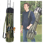 Fishing Rod & Tackle Bag Water-Resistant 5 Rod Capacity
