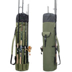 Fishing Rod & Tackle Bag Water-Resistant Holds 5 Rods