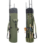Fishing Rod & Tackle Bag Water-Resistant Holds 5 Rods