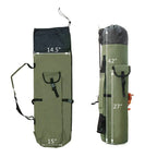Fishing Rod & Tackle Bag Water-Resistant Holds 5 Rods