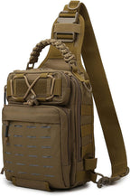 Fishing Sling Bag Water-Resistant Multi-Pocket Reflective Stripes