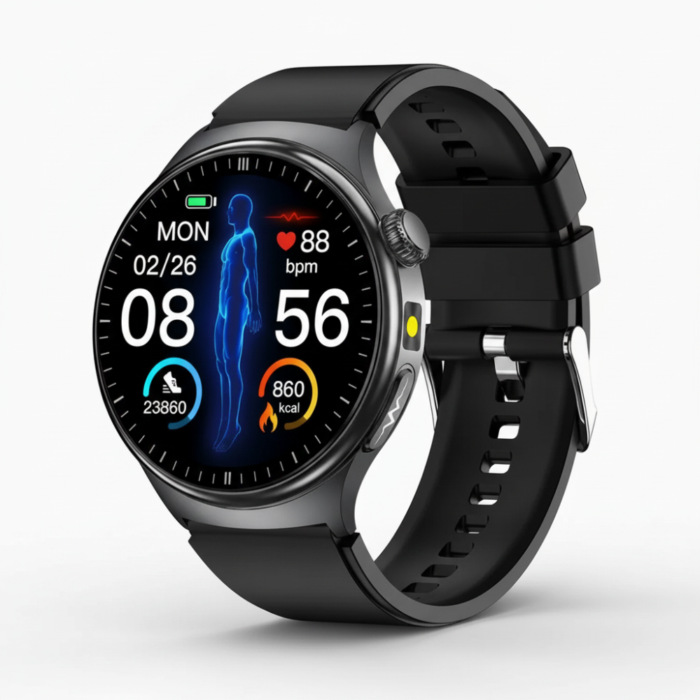 Fitness Smartwatch 1.28-Inch HD Touchscreen Activity & Sleep Tracking