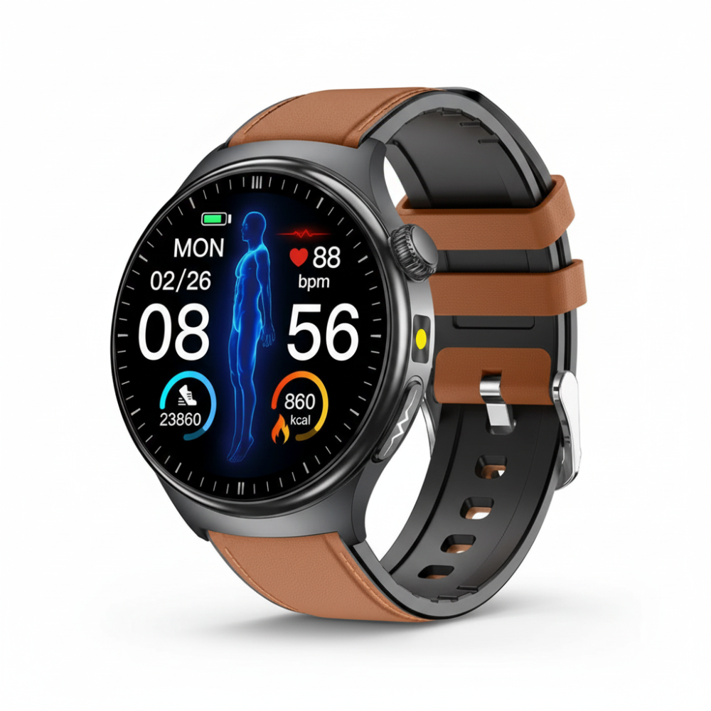 Fitness Smartwatch 1.28-Inch HD Touchscreen Activity & Sleep Tracking