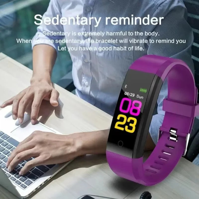Fitness Smartwatch Continuous Heart Rate & Blood Pressure