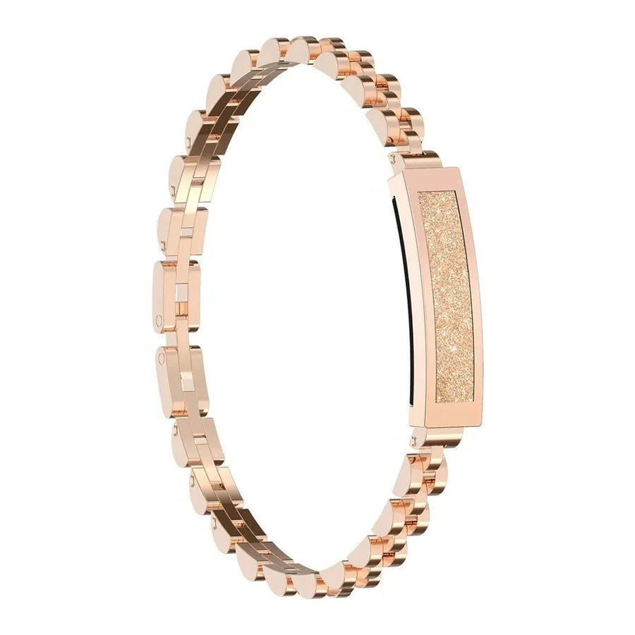 Fitness Tracker Bracelet Chain-Style Heart Rate & SpO2